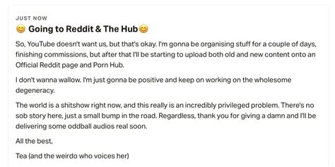 Going to Reddit & The Hub : r/TeacupAudio